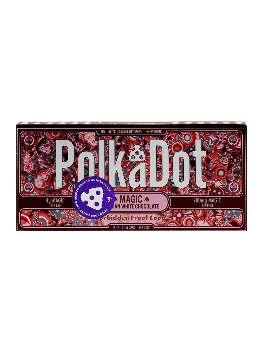 Polka Dot Forbidden Fruit Loop Magic Mushroom Chocolate Bar | 10000mg