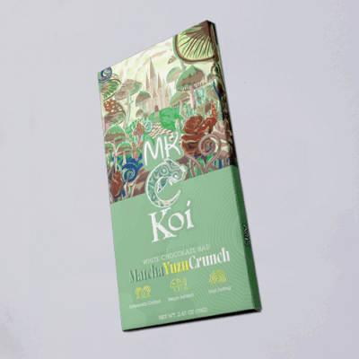 MK x Koi Matcha Yuzu Crunch Chocolate Bar | 4g Mushrooms Blend