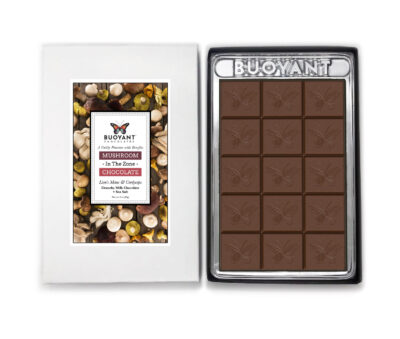 Buoyant In The Zone – Lion’s Mane & Cordyceps Mushroom Chocolate Bar